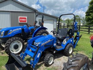 New Holland Workmaster 25S Sub-Compact Tractor, HST Loader Backhoe